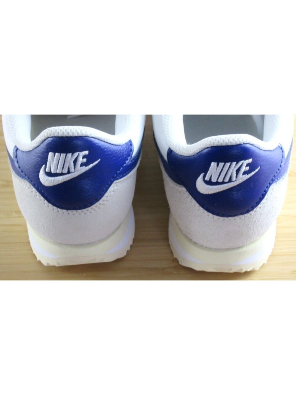 Nike Women's Cortez Textile Running Lifestyle Shoes White Deep Blue Size 7.5 NEW - Picture 7 of 7